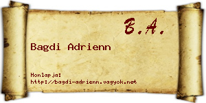 Bagdi Adrienn névjegykártya